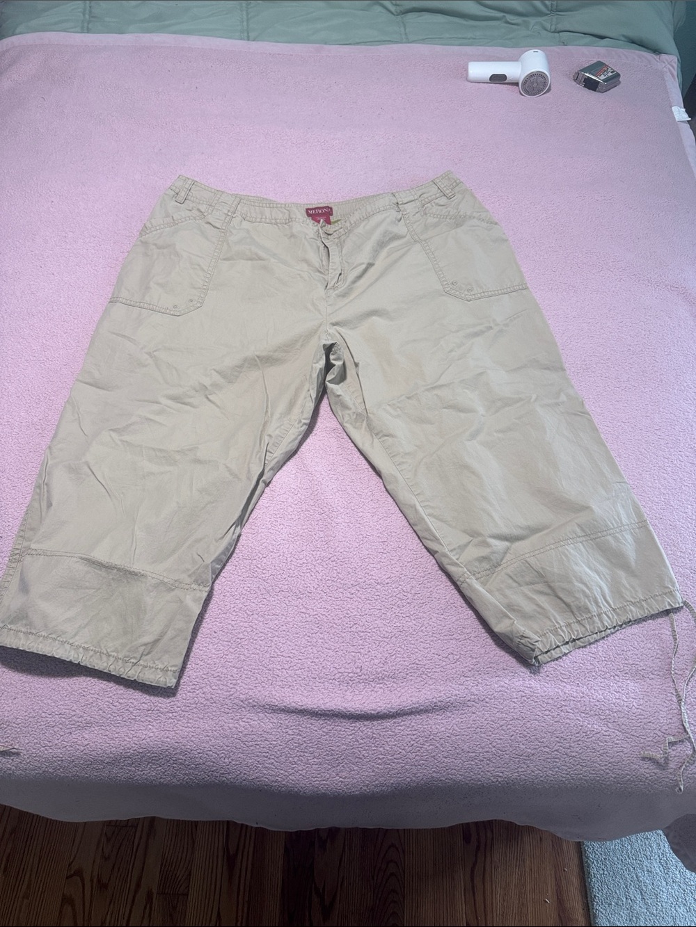 Merona Beige Women's Bermuda Cargo Shorts Size 18w